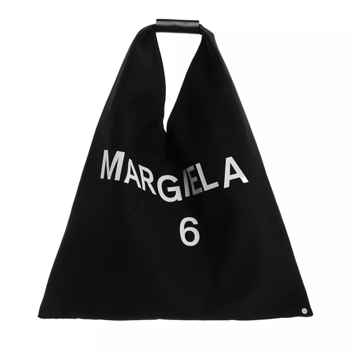 MM6 Maison Margiela Handbag Black W/White Print Fourre-tout