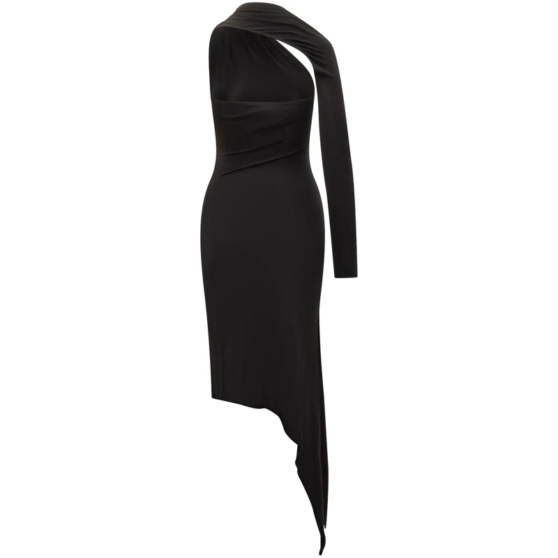 Courrèges Maxikleid Abito Courreges schwarz(Image 2)