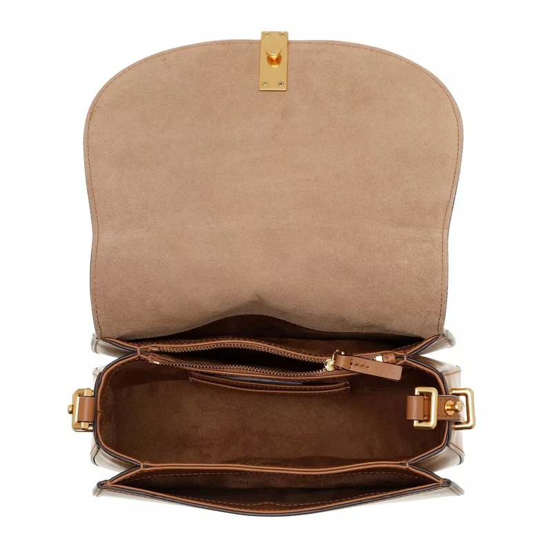 Polo Ralph Lauren Saddle Bag Saddle Crossbody Medium Tan(Image 5)