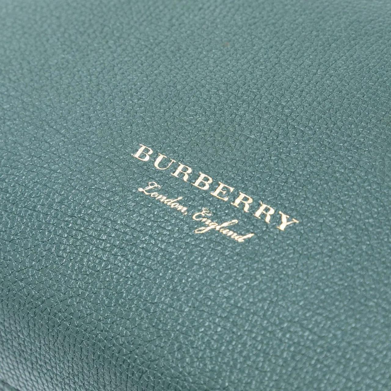 Thumbnail - Burberry Hobo Bags - Medium Leather and House Check Banner Satchel - Gr. unisize - in Grün - für Damen