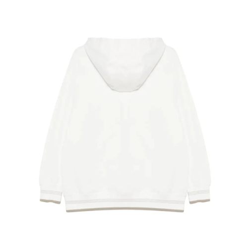 Lorena Antoniazzi Chemises White Star-Appliqué Hoodie White (Image 2)