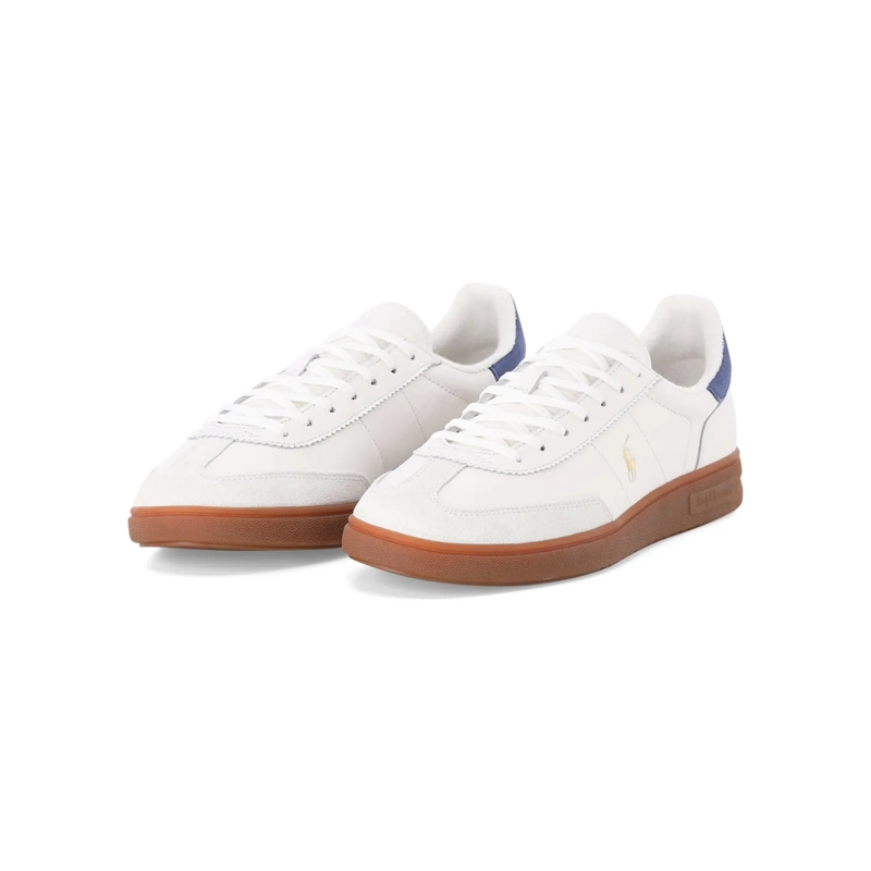 Polo Ralph Lauren Schnürschuhe Sneaker aus Rindsleder weiß(Image 5)