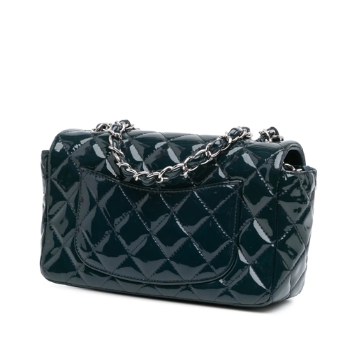 Chanel Sac à bandoulière 2013-2014 Mini Rectangular Classic Patent Single F blau (Image 2)