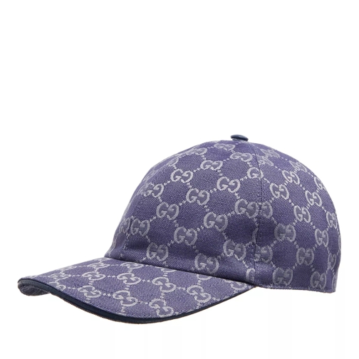 Gucci Baseball-Kappe GG Baseball Cap Canvas Blue Grey/Blue Royale