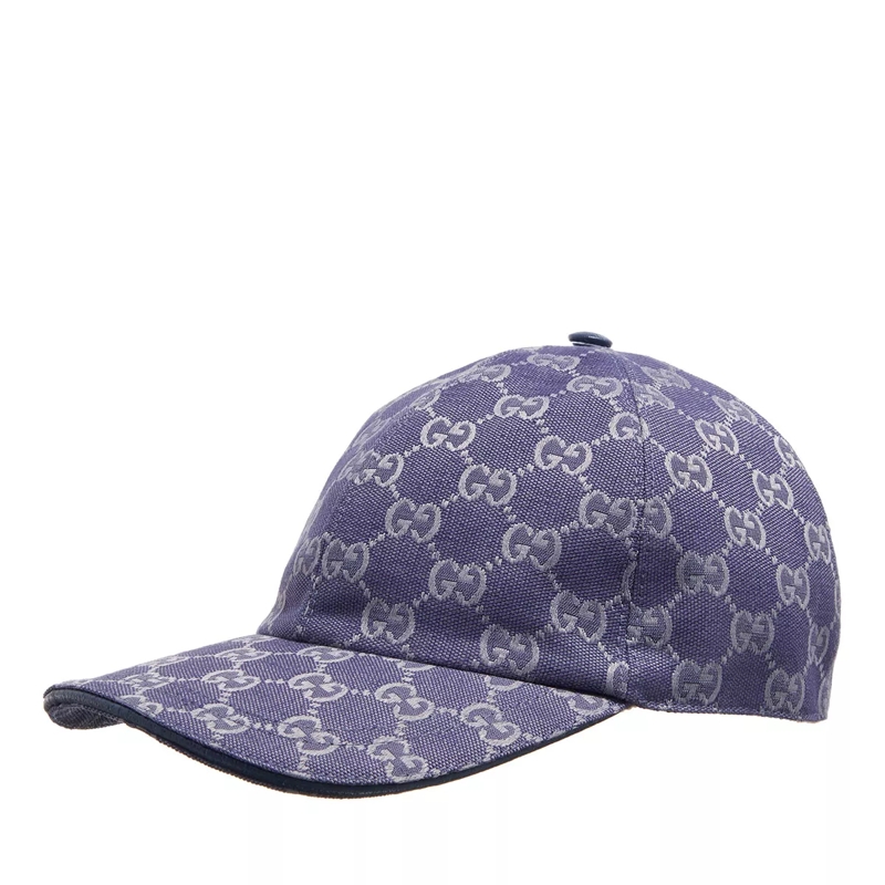 Gucci Baseballkappe GG Baseball Cap Canvas Blue Grey/Blue Royale