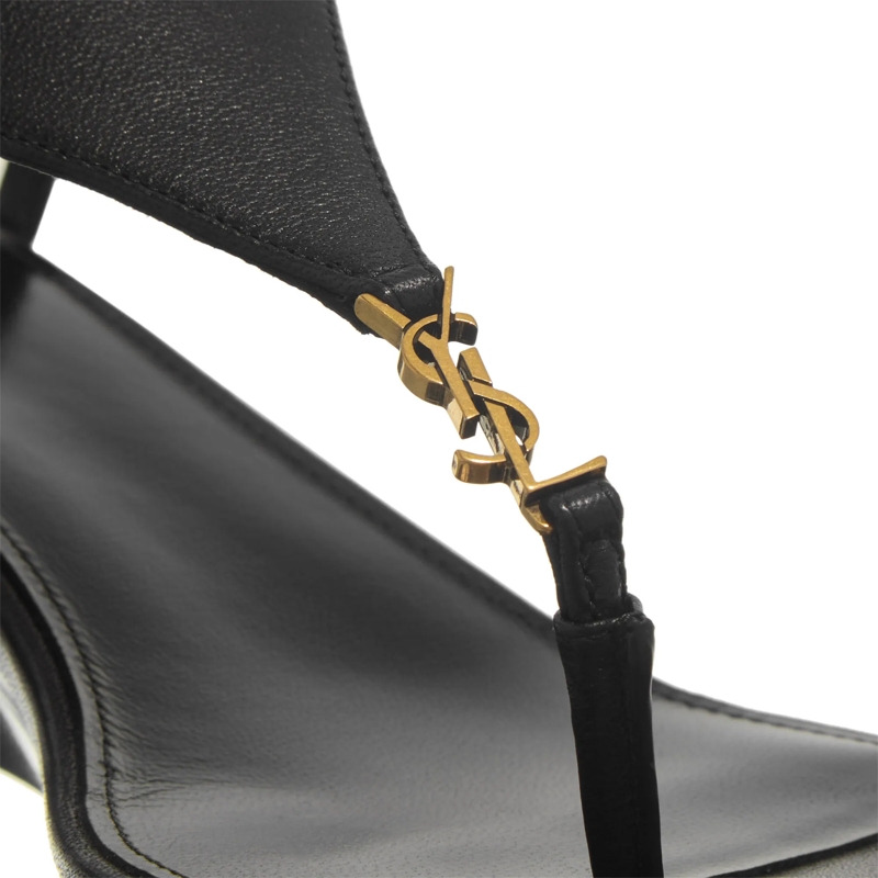 Saint Laurent Sandalen Cassandra Wedges Nero(Image 5)