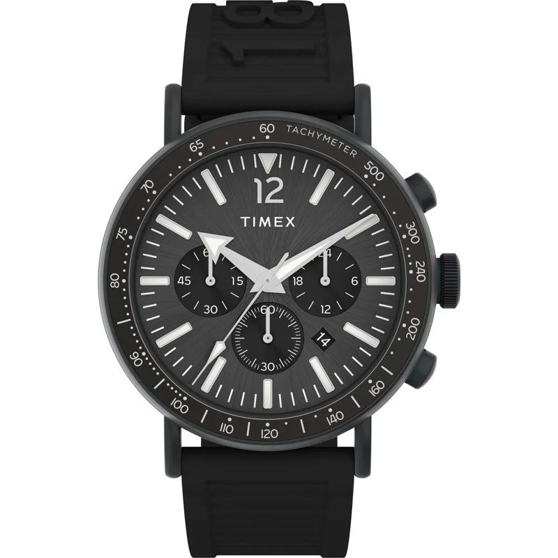 Timex Automatikuhr Chronographenuhr Timex Standard Tachymeter schwarz