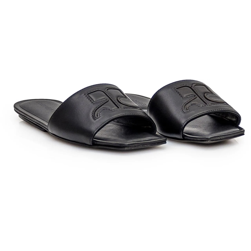 Courrèges Slides Sandalo in Pelle schwarz(Image 2)
