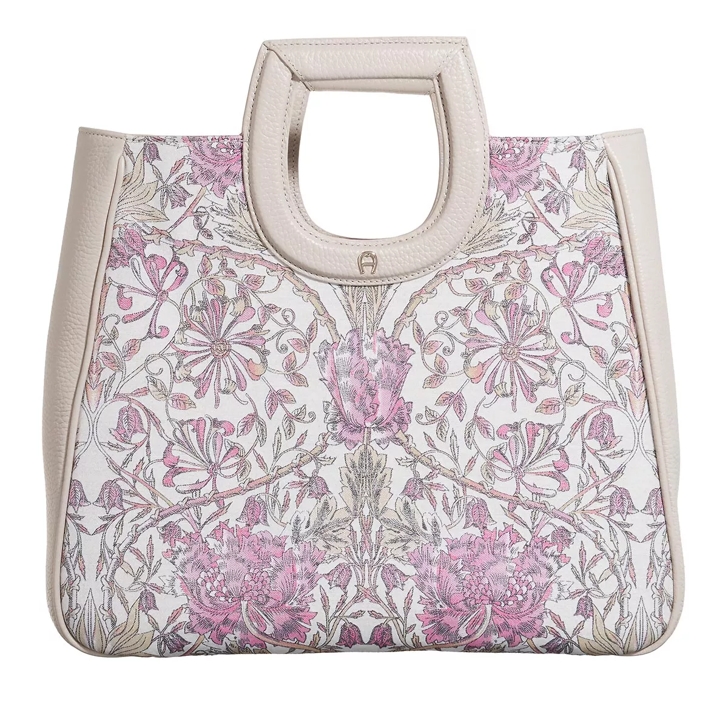 AIGNER Nova Honeysuckle Jac Pearl White Tote