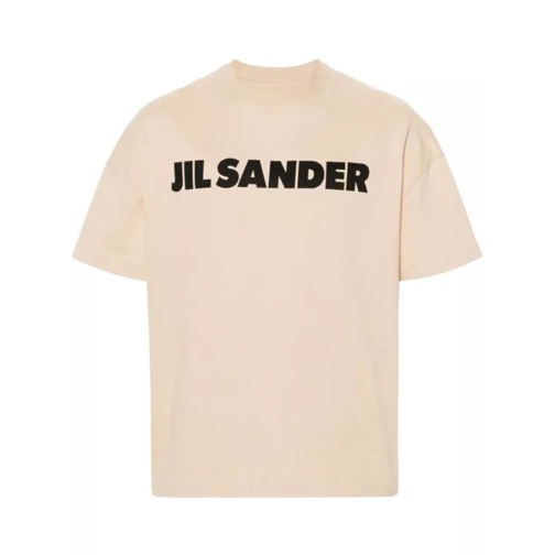 Jil Sander Beige Logo-Print T-Shirt Neutrals 