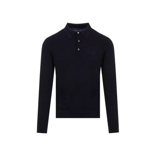 Ralph Lauren X Purple Label Long Sleeve Polo Black 