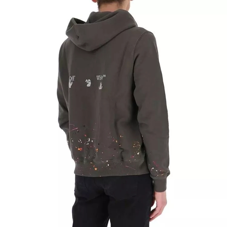 Hoodie with sale paint splatter