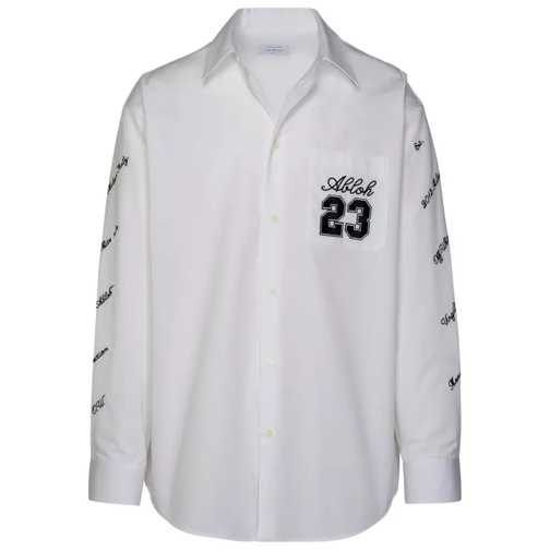 Off-White 'Logo 23' White Cotton Shirt White 