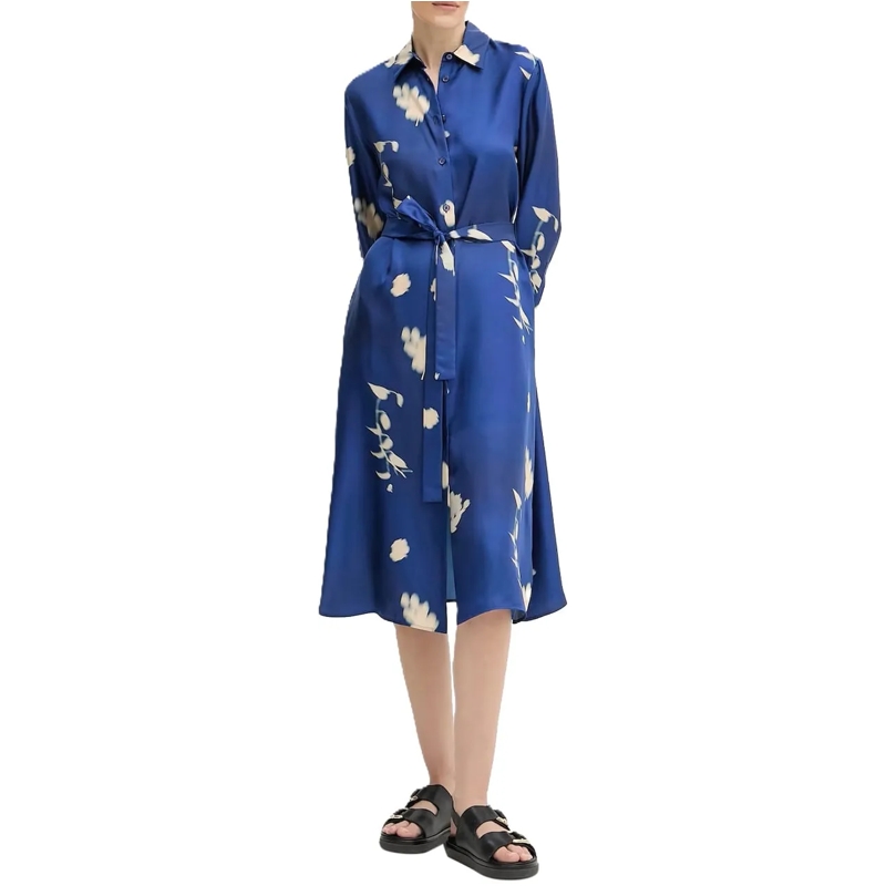 Max Mara Midikleid Dresses Blue blau
