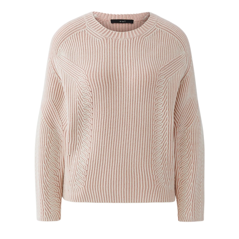 Oui Pullover Pullover rot