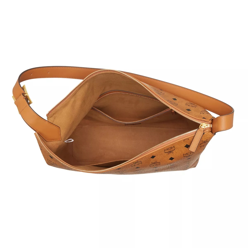 MCM Hobo Bag Aren Hobo Cognac(Image 5)