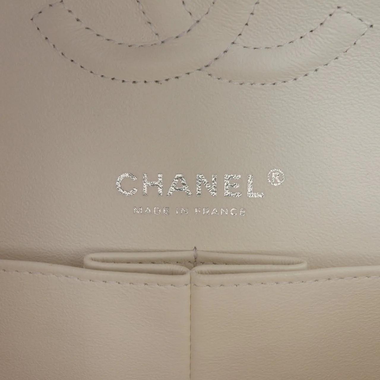 Thumbnail - Chanel Hobo Bags - Medium Classic Chevron Tweed Floral Double Flap - Gr. unisize - in Weiß - für Damen