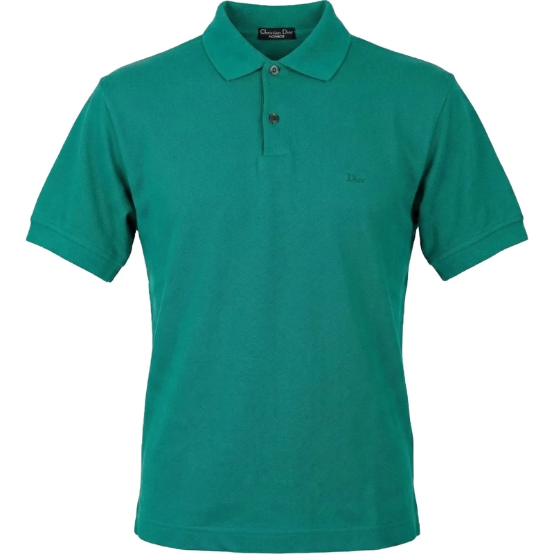 Christian Dior Polohemd Christian Dior Green Monsieur Cotton Polo Shirt (L grün