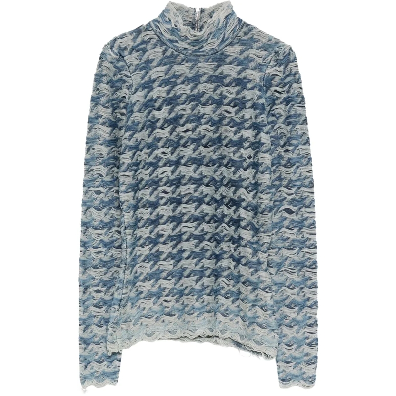 Diesel T-shirt Top Blue blau