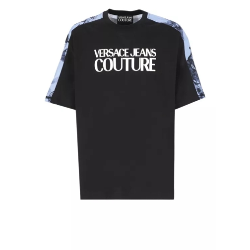 Versace Jeans Couture T-Shirt With Patch Logo Black 