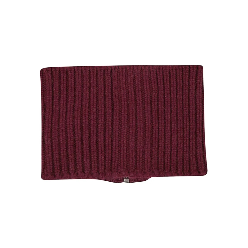 Sa Su Phi Écharpe légère Knit Cash Collar Burgundy