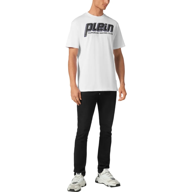 Philipp Plein T-Shirt T-Shirt Racing weiss(Image 4)