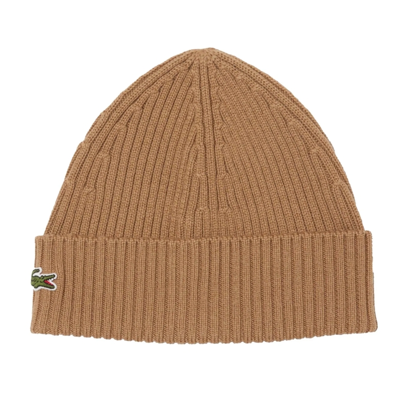 Lacoste Hut Lacoste LACOSTE Unisex Mütze - Strickmütze, Beanie braun