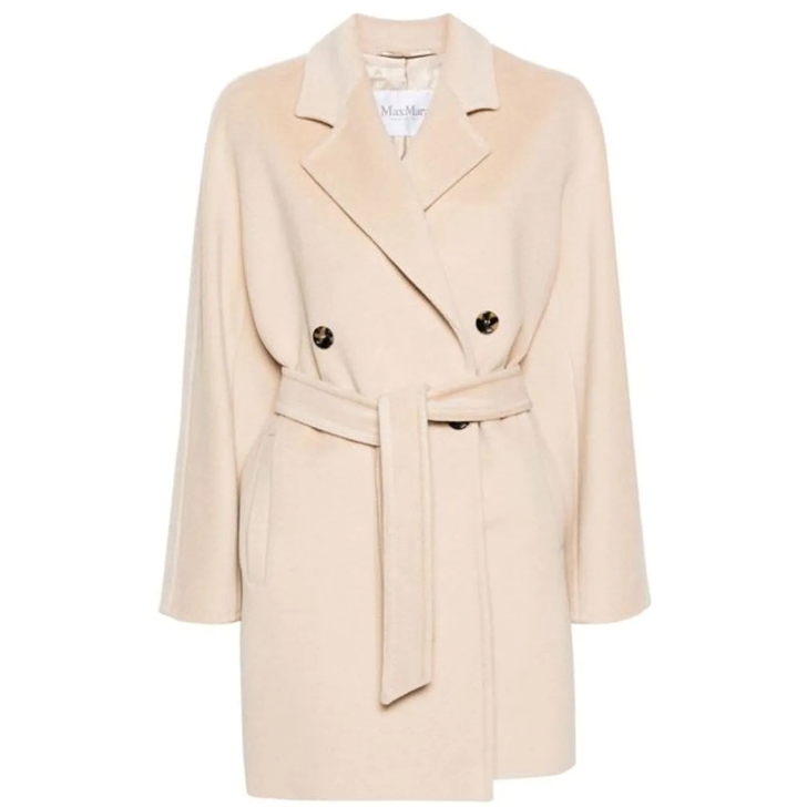 ブルゾン Max Mara Beige Wool And Cashmere Icon Pila Coat Max Mara Max Mara Pila Wool And Cashmere Coat beige | T-Shirt