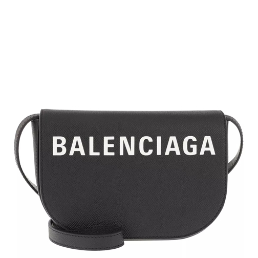 Balenciaga Ville Day Bag XS Leather Black/White Crossbody Bag