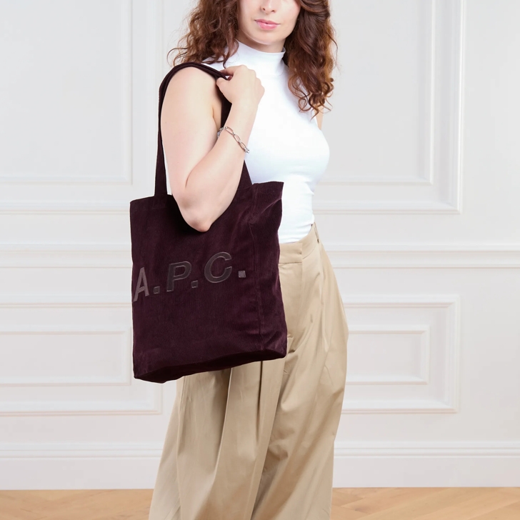 A.P.C. Tote Lou Gac Burgundy | Tote