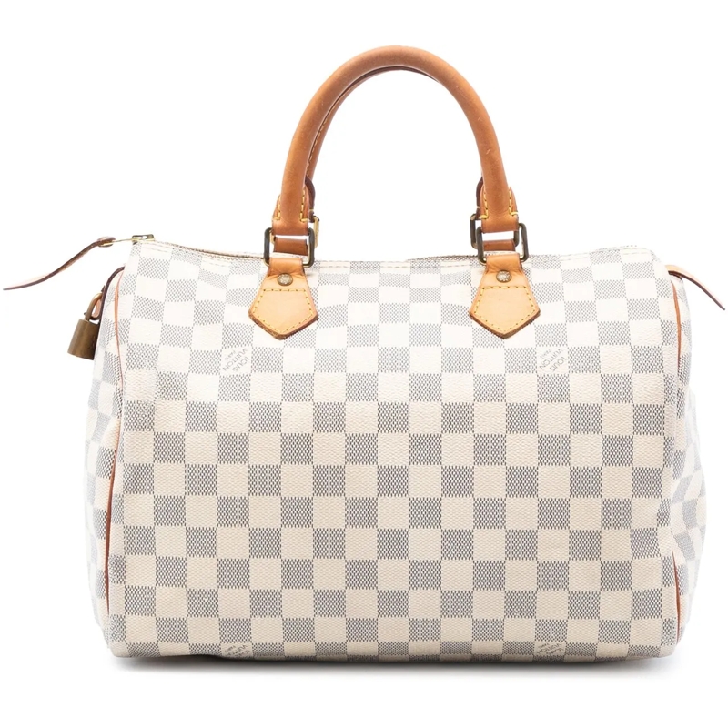 Louis Vuitton Tote Damier Azur Speedy 30 weiß