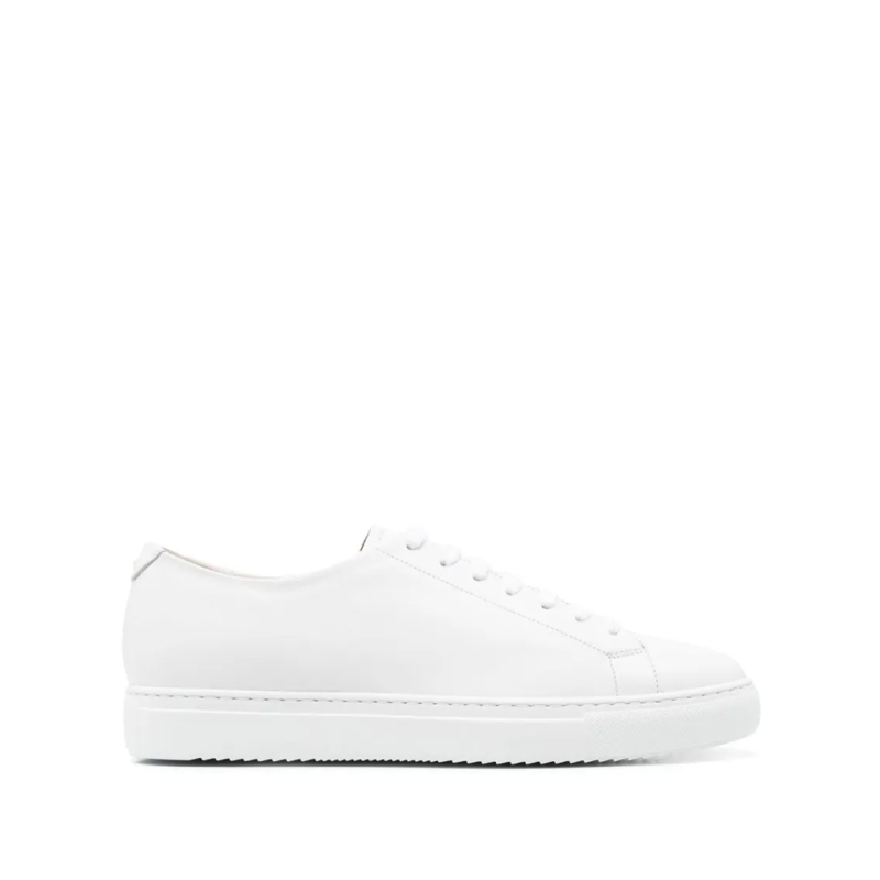 Doucal's Low-Top-Sneaker White Leather Sneakers With Cushioned Insole White
