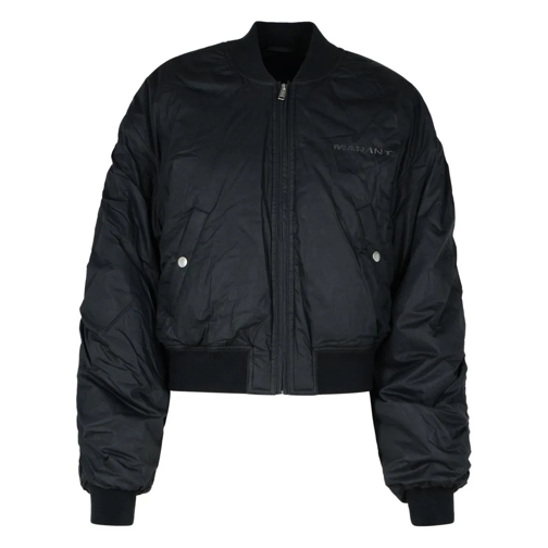 Etoile Isabel Marant Bomberjacken Bessime' Black Cotton Blend Bomber Jacket Black