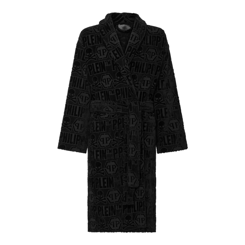 Philipp Plein  Bademantel Tiger schwarz