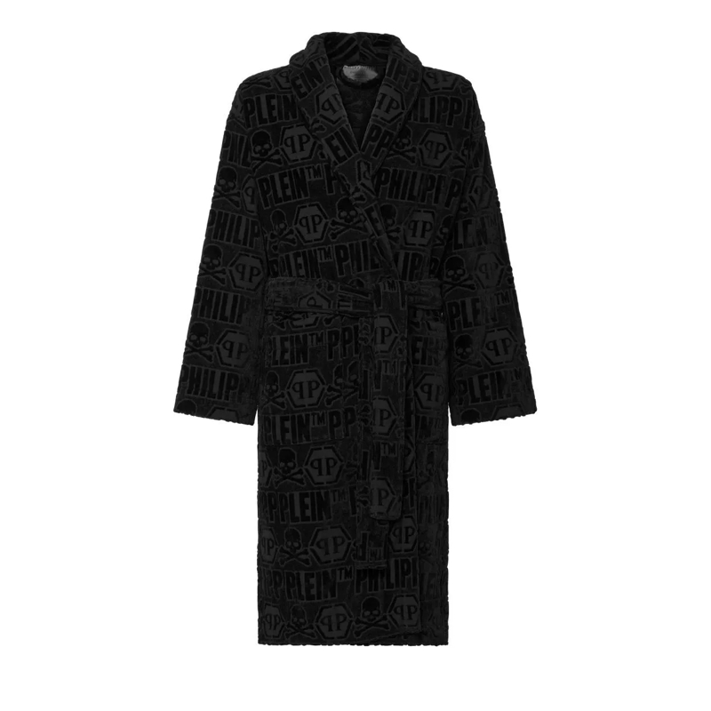 Philipp Plein  Bademantel Tiger schwarz