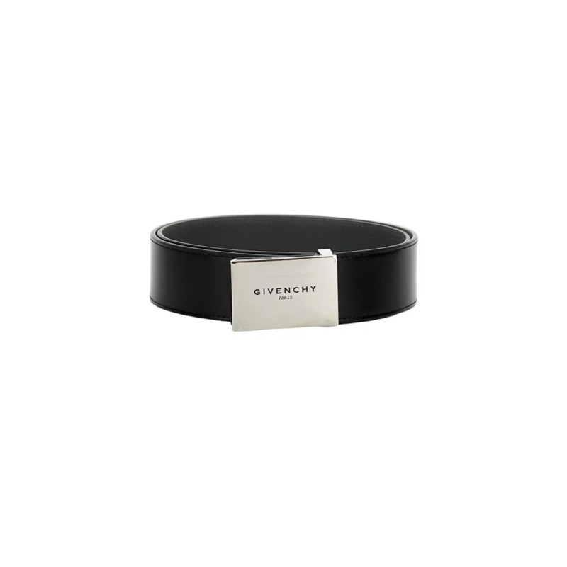 Givenchy Gürtel Label Leather Belt Black