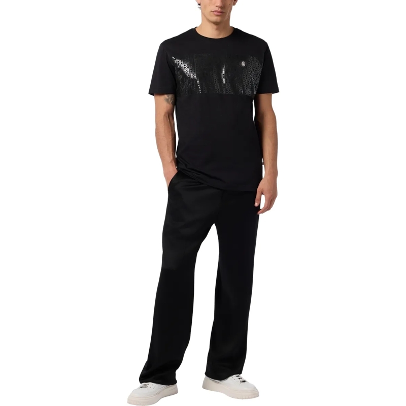 BILLIONAIRE T-Shirt Round Neck T-Shirt Stripe Monogram schwarz(Image 4)