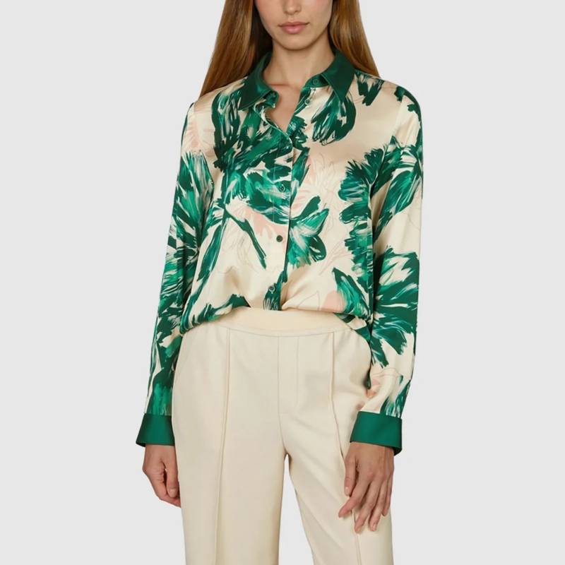 Marc Aurel Bluse Hemdbluse grün(Image 3)