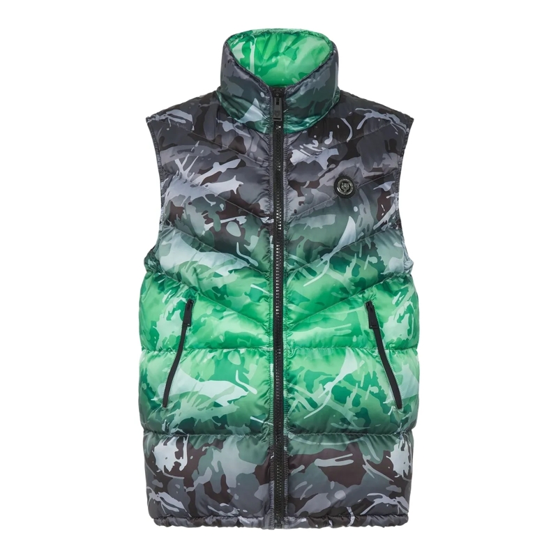 Plein Sport Weste Weste Camouflage schwarz