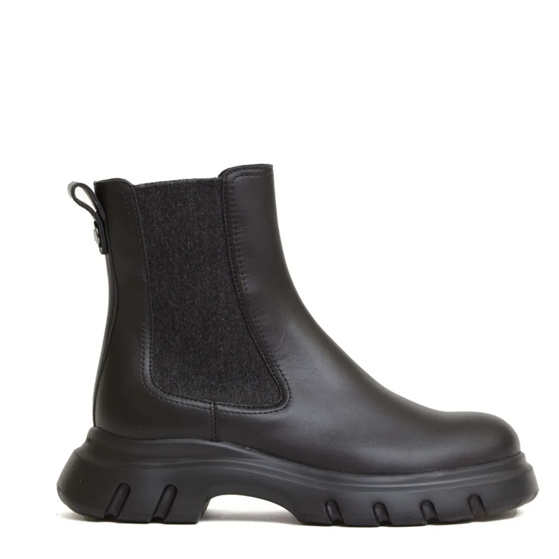 Voile Blanche Stiefel Twilly Chelsea Boots With Elastic Panels Black