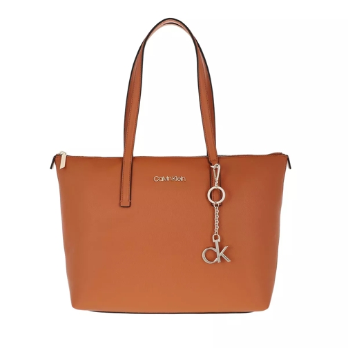 Calvin Klein Medium Shopping Bag Cognac Tote