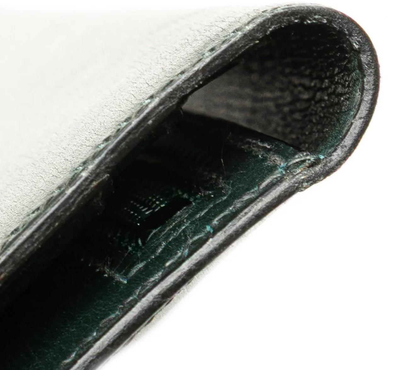 Thumbnail - Hermès Portemonnaie - Box Calf Bearn Wallet - Gr. unisize - in Grün - für Damen