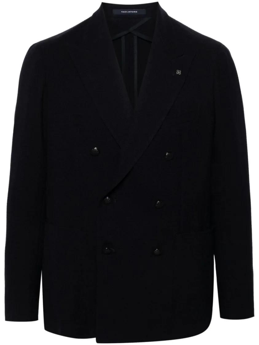 Thumbnail - Tagliatore - Navy Blue Montecarlo Jacket - Größe 48 - blau