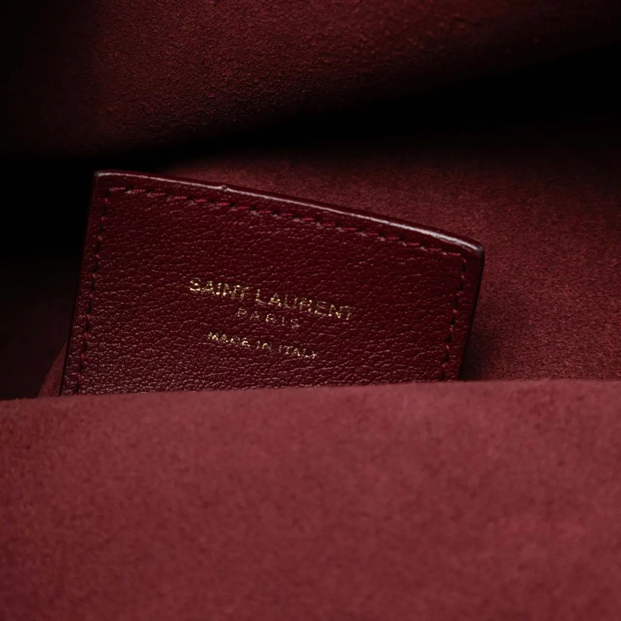 Thumbnail - Saint Laurent Shopper - Leather North South Shopper Tote - Gr. unisize - in Rot - für Damen