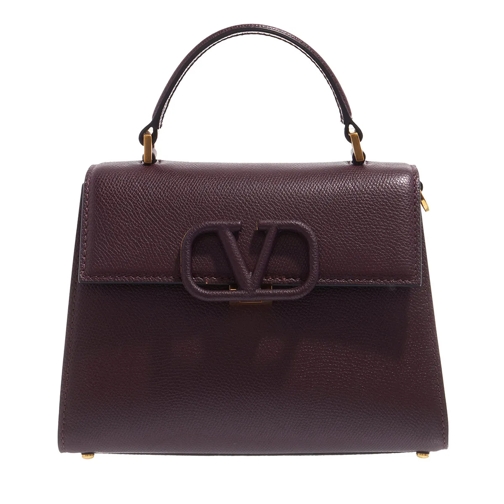 Valentino Garavani Schooltas Small Top Handle Bag Dark Brown