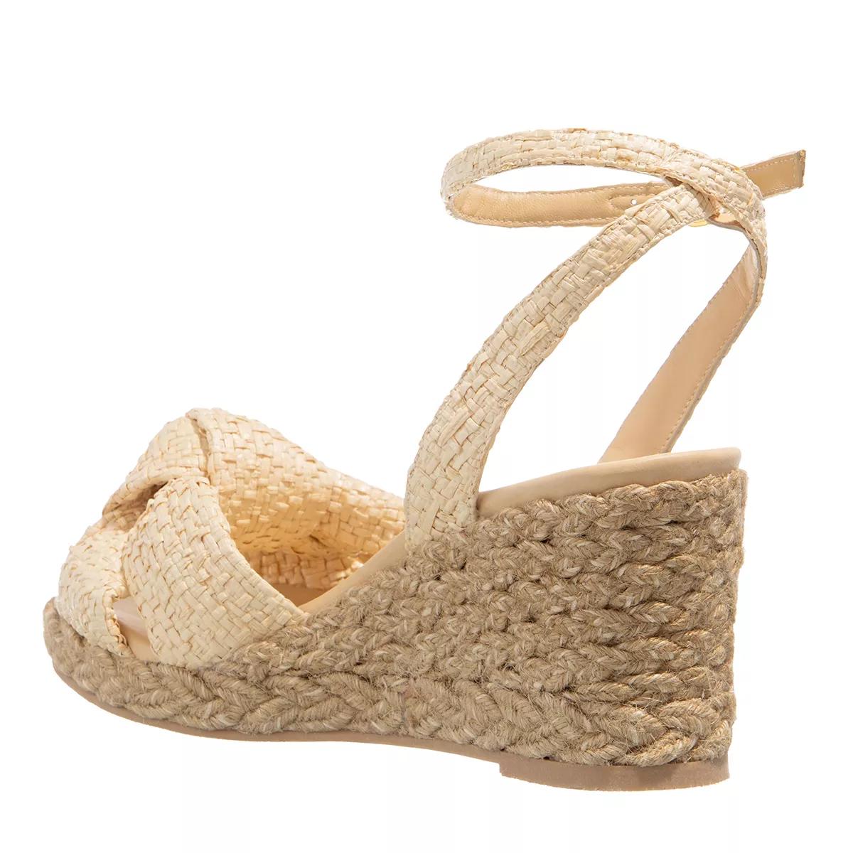 Stuart Weitzman Playa Espadrille Knot Wedge Wheat Natural Espadrille