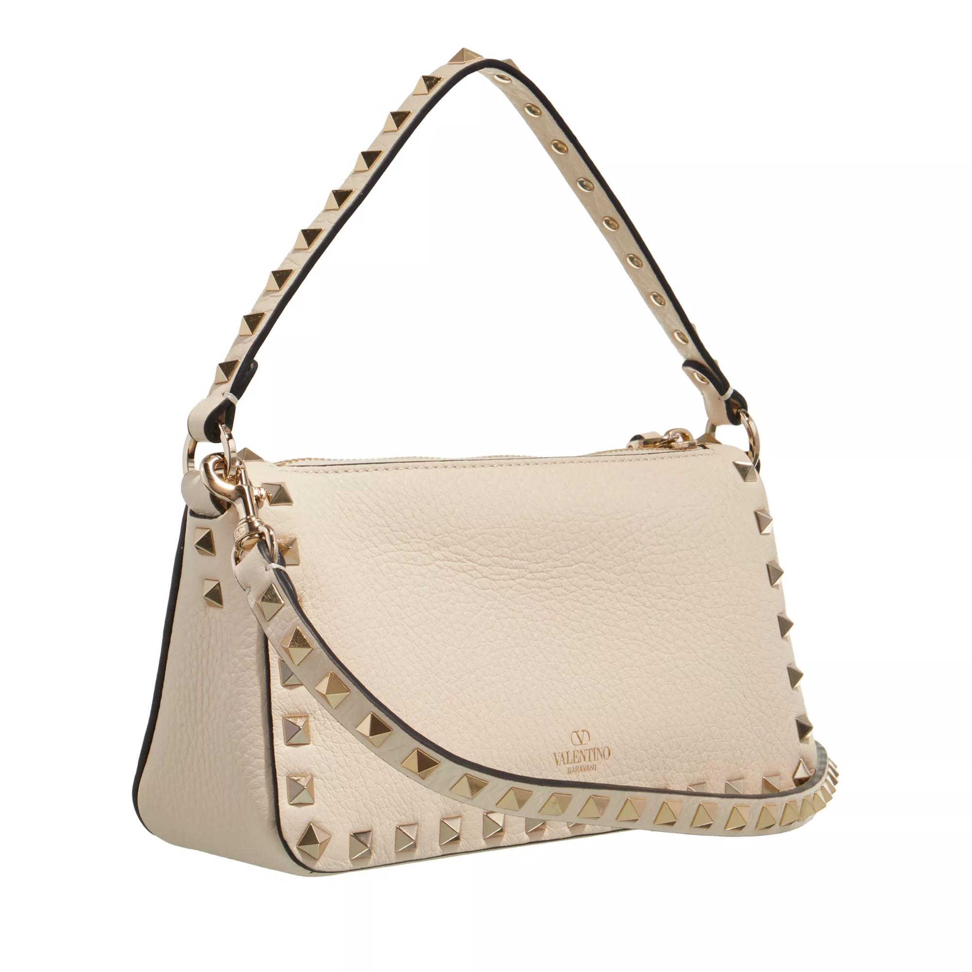 Valentino Garavani Crossbody bags Small Shoulder Bag Rockstud in crème