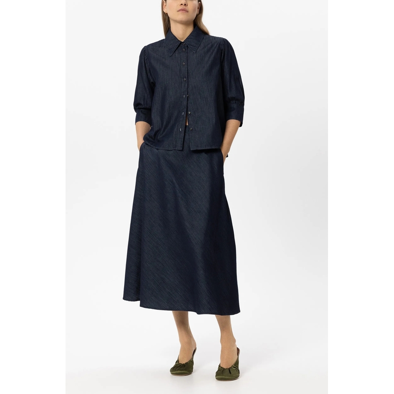 Luisa Cerano Top Denim-Bluse navy(Image 2)