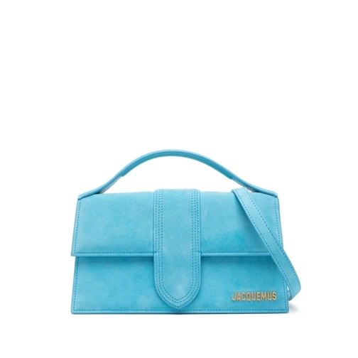 Jacquemus Sac à bandoulière Light Blue Suede Bambino Bag Blue