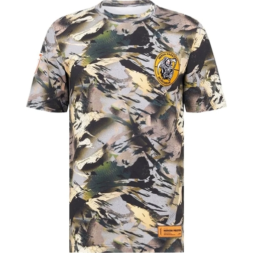 Heron Preston  Oversize Camo Logo T-shirt grün